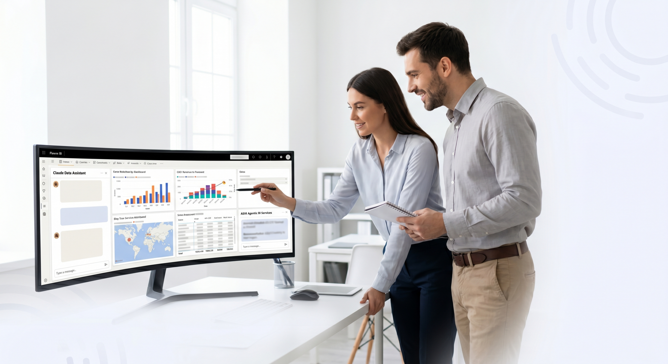 Image for a post: Claude Power BI MCP Server und sichere Agentic Analytics